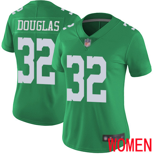 Women Philadelphia Eagles #32 Rasul Douglas Limited Green Rush Vapor Untouchable NFL Jersey Football->women nfl jersey->Women Jersey